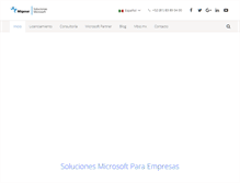 Tablet Screenshot of migesamicrosoft.com